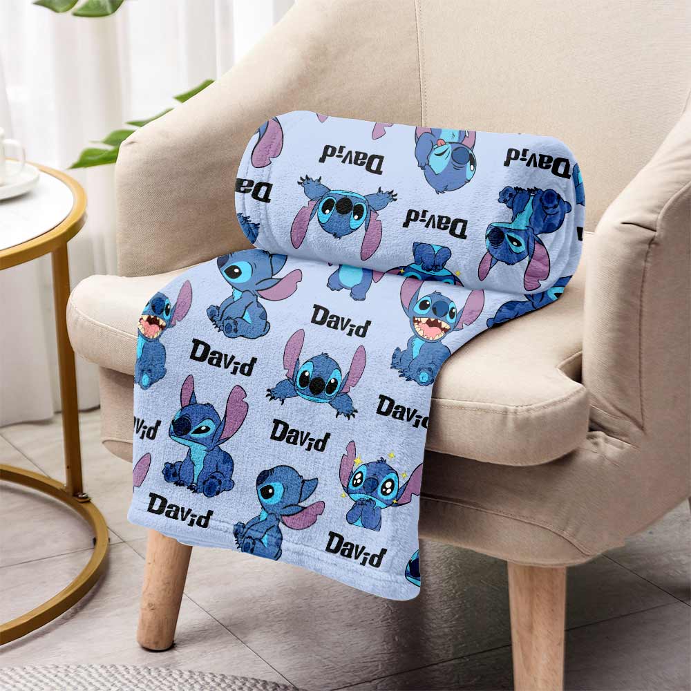 Personalized Ohana Blanket Custom Name Gift for Kids Blanket GradoCreations