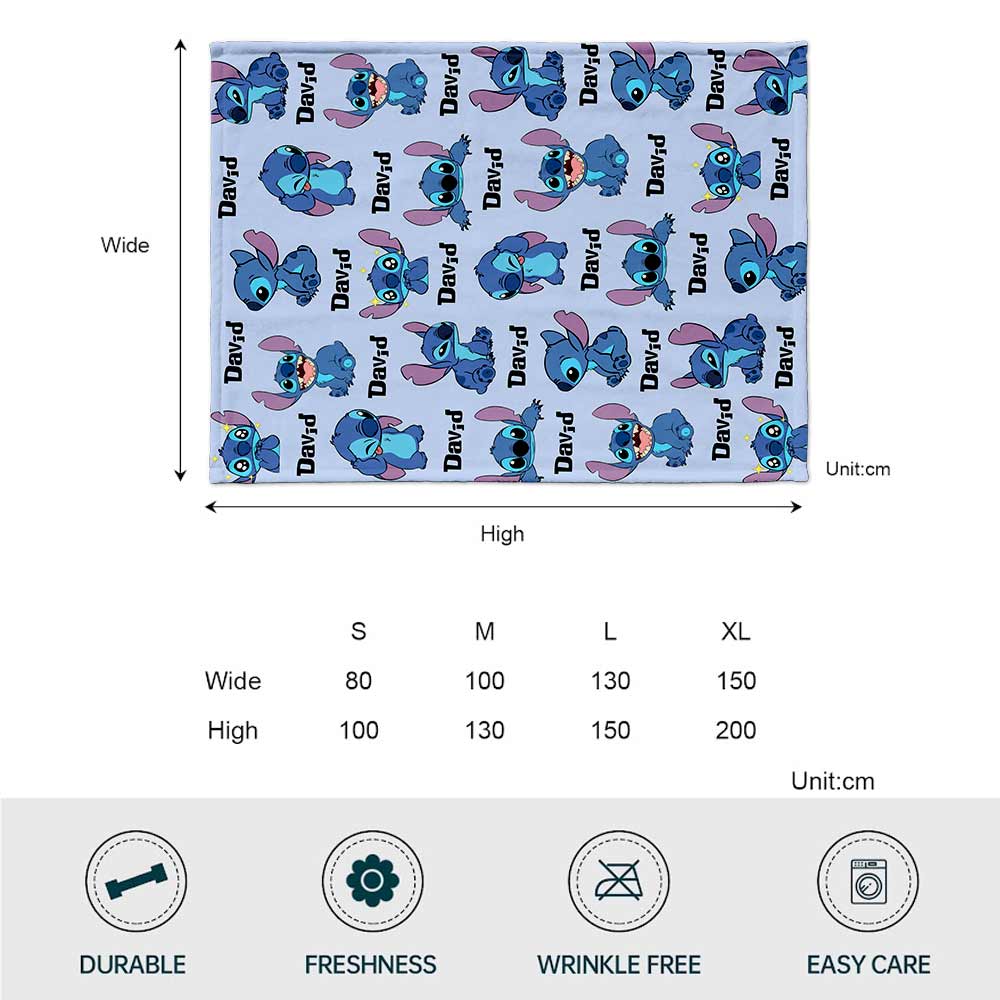 Personalized Ohana Blanket Custom Name Gift for Kids Blanket GradoCreations