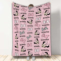 Personalized Mouse Ears Blanket Custom Name Soft Flannel Gift Blanket GradoCreations