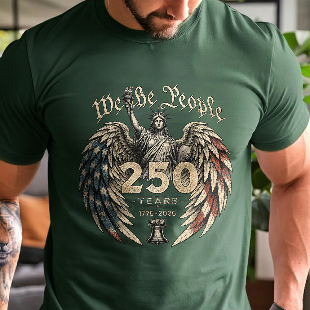 Personalized Comfort Shirt We The People 250 Years Gift for Dad Comfort Shirt GradoCreations