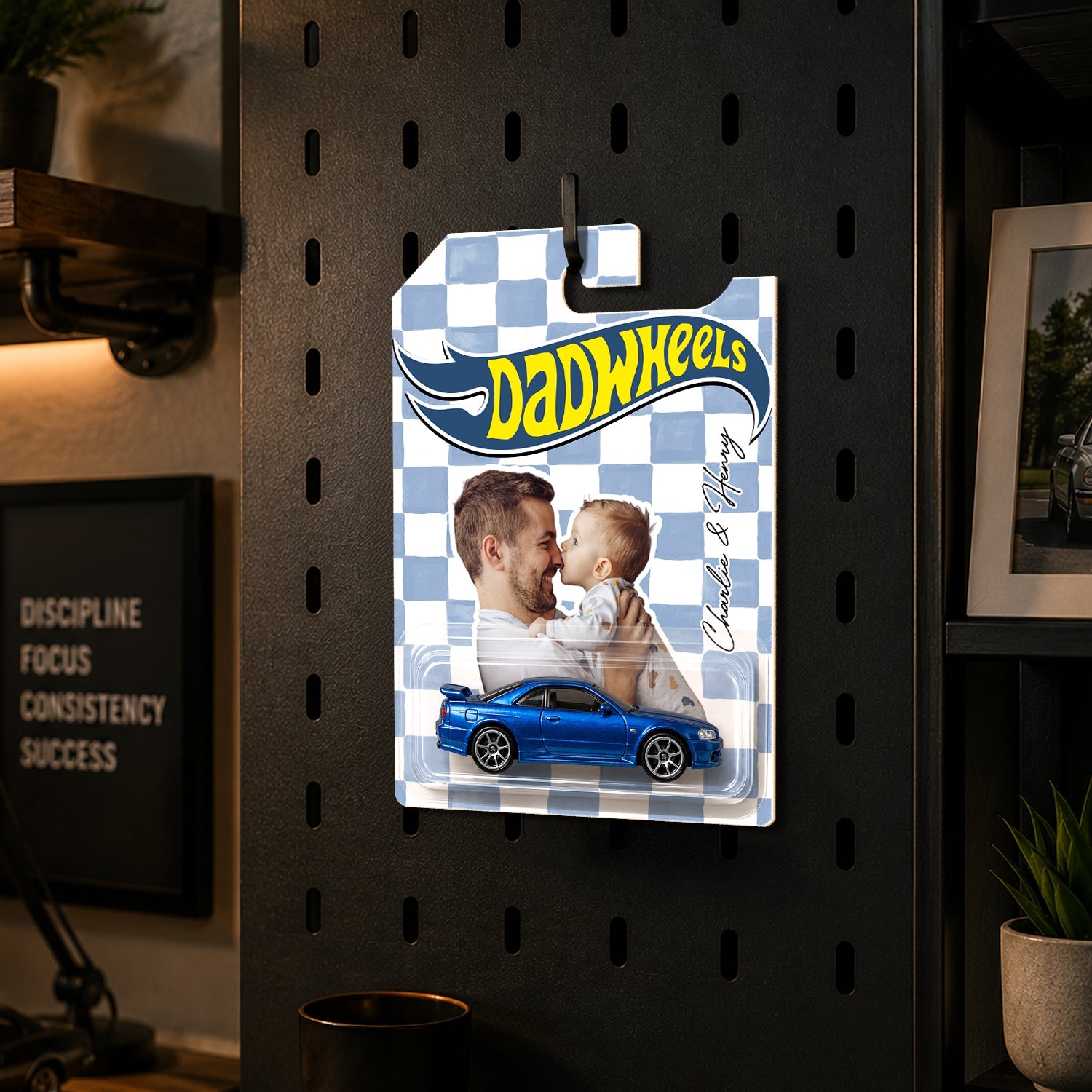Custom Photo Vintage Wheels Personalized Gift for Dad HN590 - Hot Wheels GradoCreations