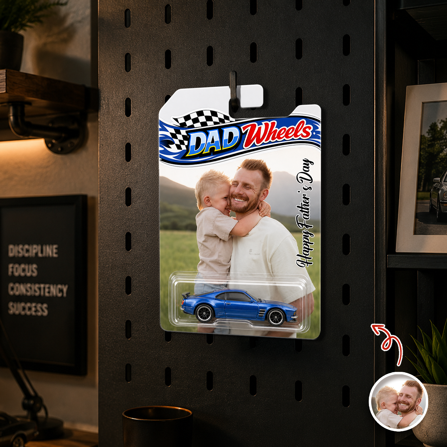 Custom Photo Hot Wheels Car Gift for Dad | Father's Day HN590 - Hot Wheels GradoCreations