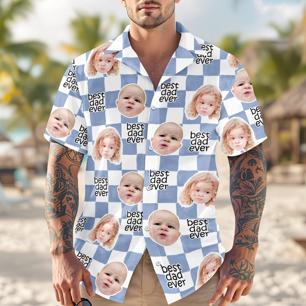 Personalized Retro Hawaii Shirt Best Dad Ever Gift for Father's Day HN590 - AOP Hawai Shirt Fix GradoCreations