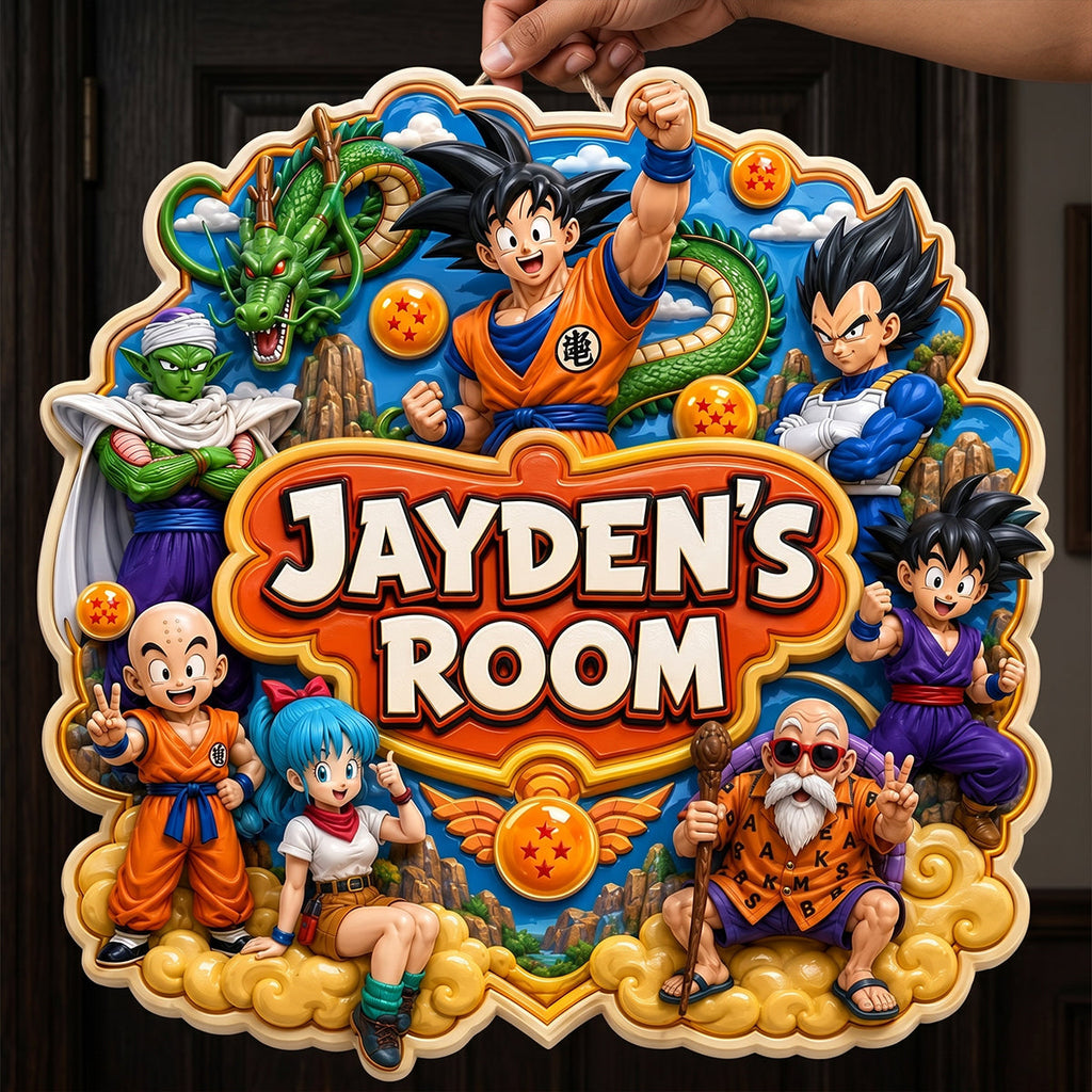 Personalized Custom Shaped Wood Sign for Kids Room Decor