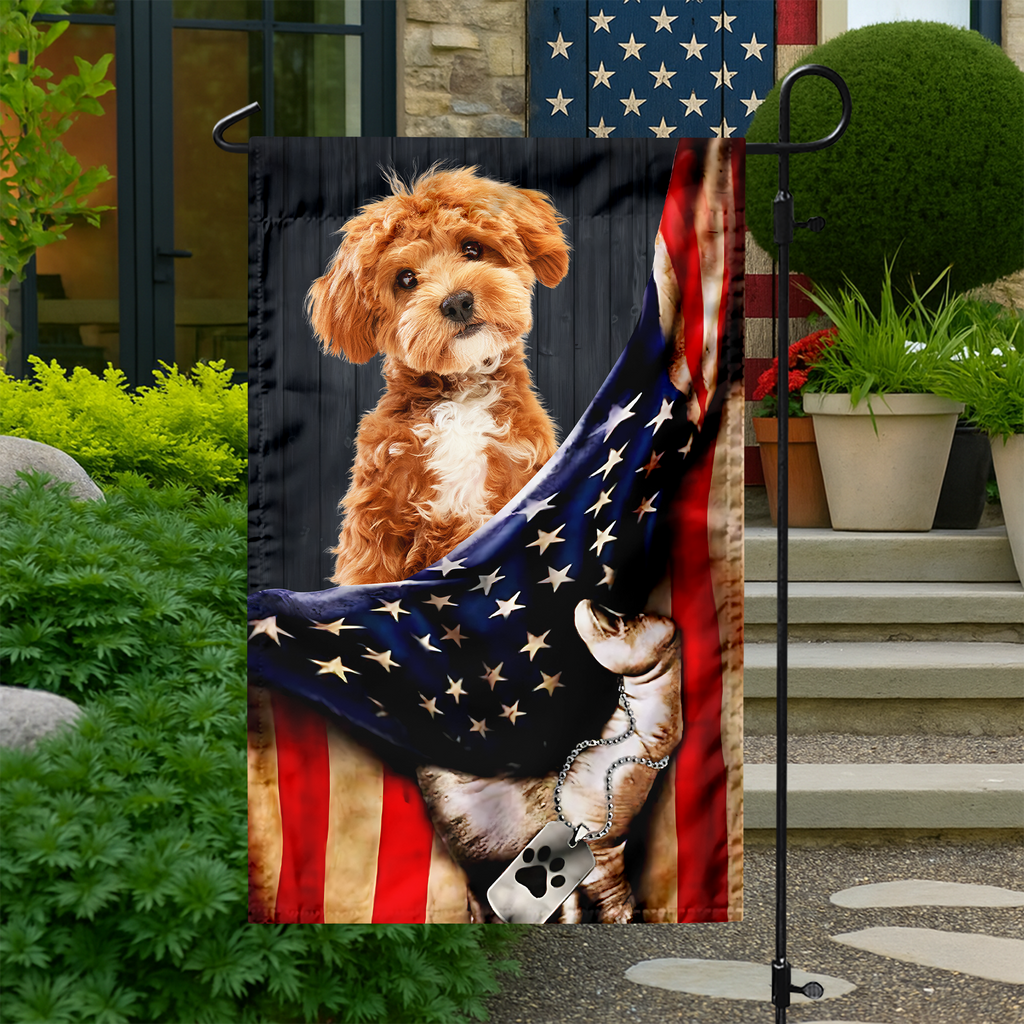 Personalized Dog Photo Garden Flag Custom Gift for Dog Lovers HN590 - Garden Flag GradoCreations