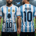 Personalized Argentina Soccer T-Shirt with Custom Name for Football Lovers AOP Tshirt GradoCreations