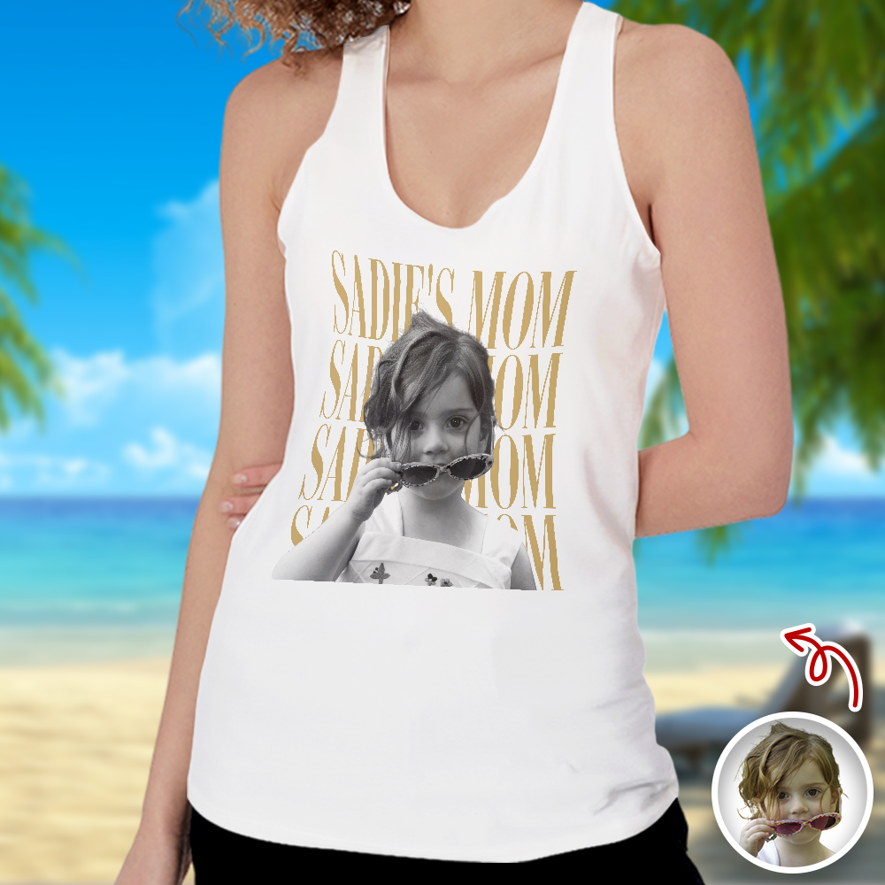 Personalized Vintage Photo Tank Top Custom Gift for Dad HN590 - 3D Tanktop GradoCreations