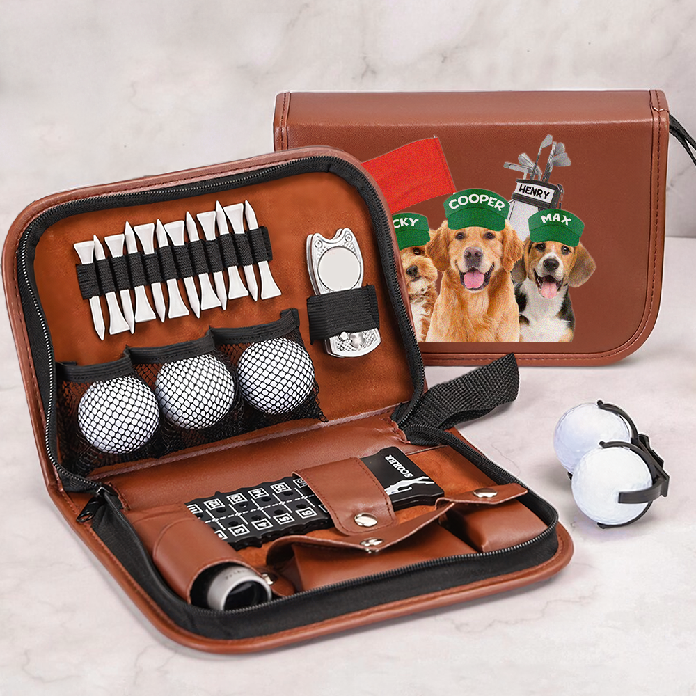 Personalized Dog Photo Golf Bag Gift for Dog Dad Father's Day HN590 - golf set fix GradoCreations