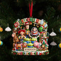 Personalized Acrylic Christmas Ornament Family Gift Joyful Design Ornament GradoCreations
