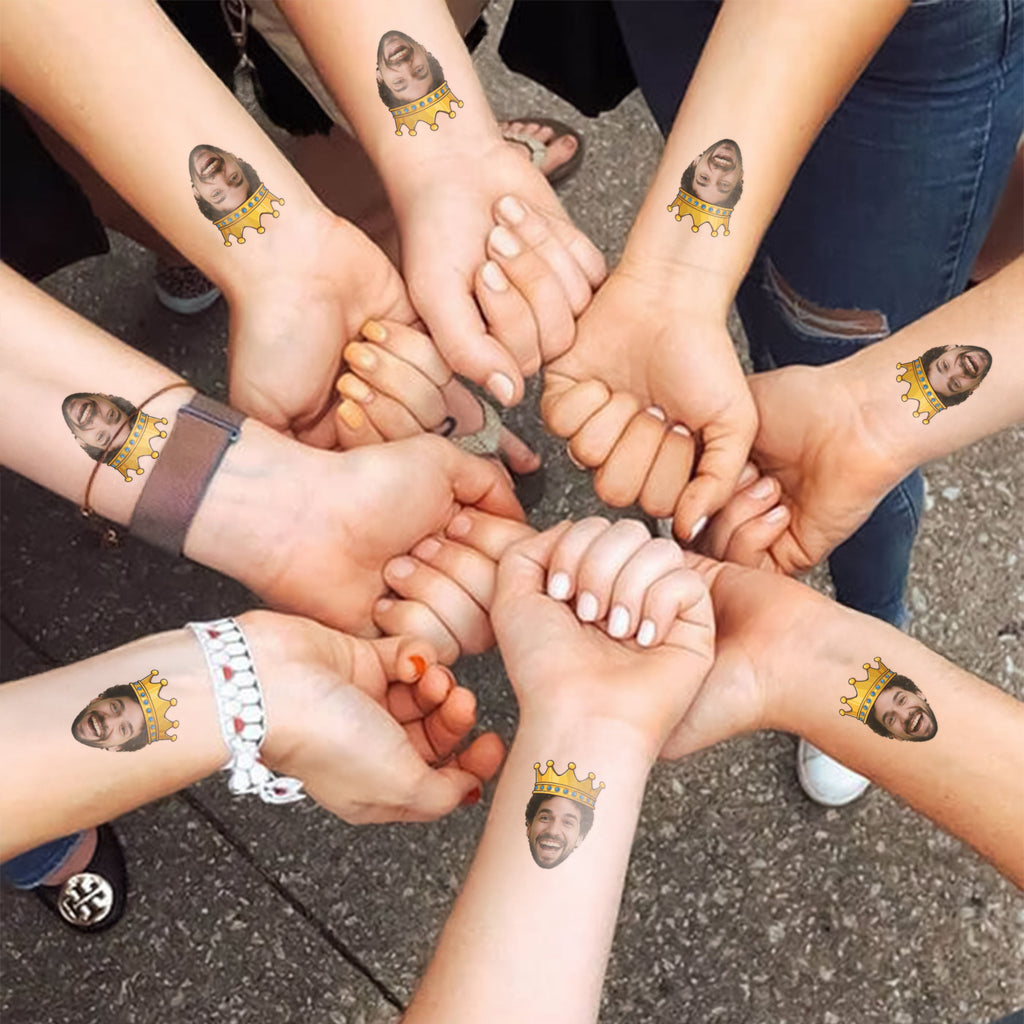 Custom Funny Face Temporary Tattoos Personalized Party Favors HN590 - Fix Tattoos GradoCreations