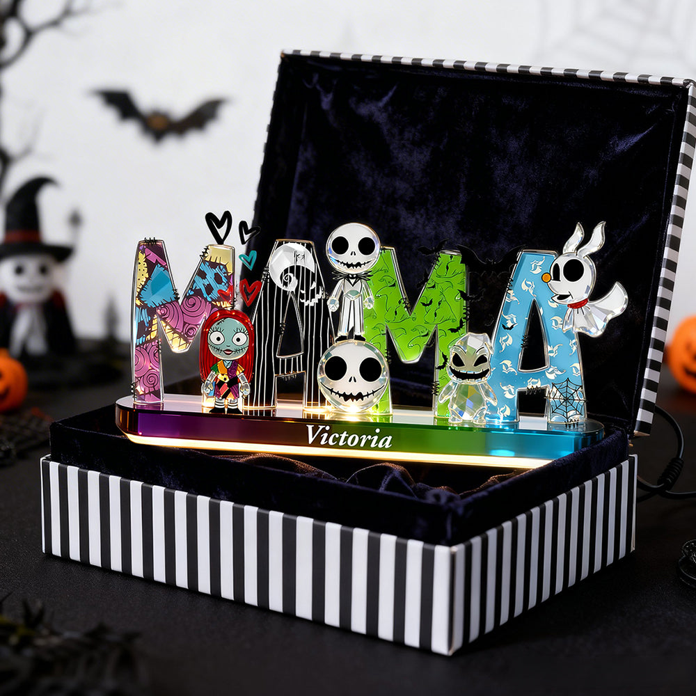 Personalized Spooky Acrylic Light Box Unique Gift for Mom