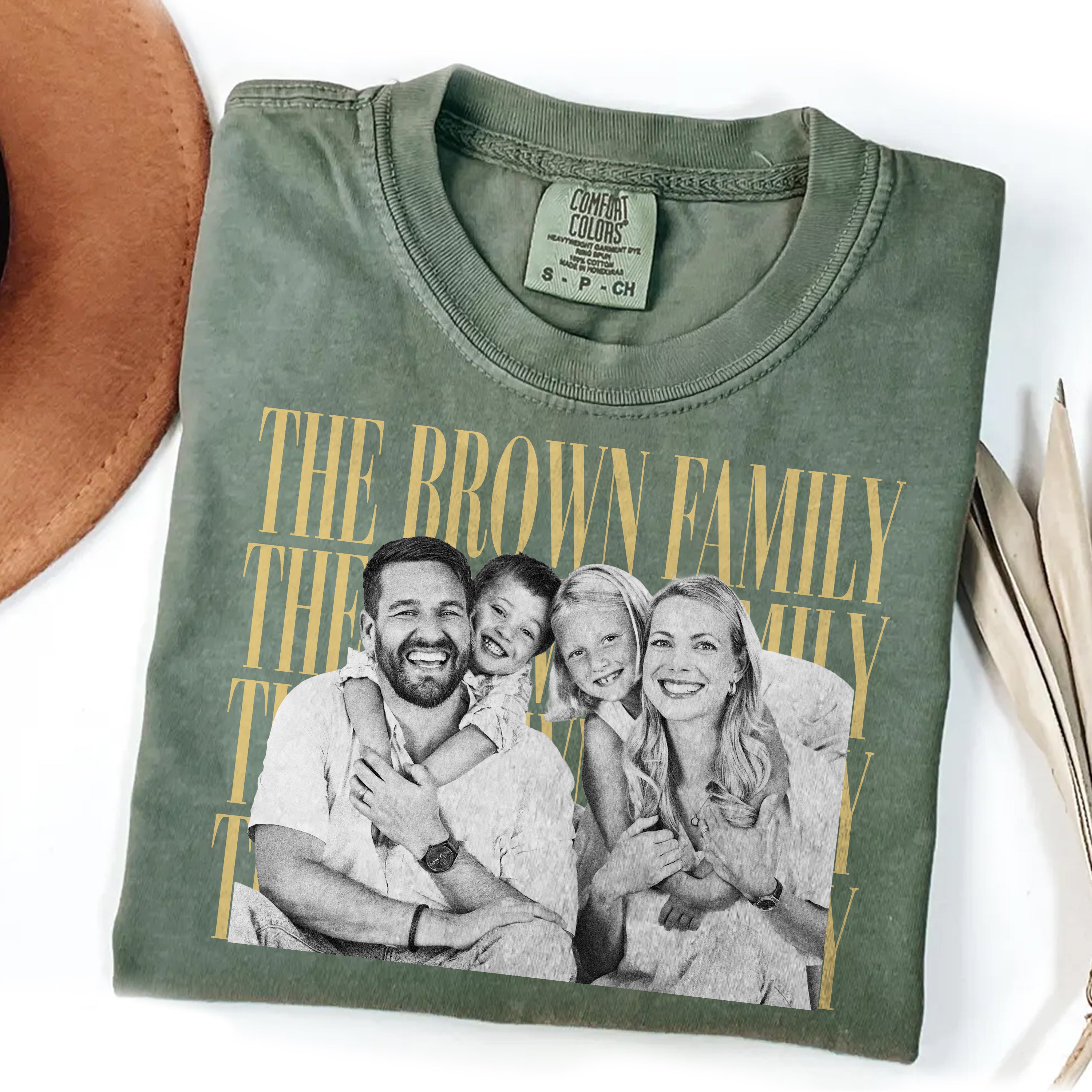 Custom Family Photo Comfort Shirt Personalized Gift for Mom Comfort Shirt GradoCreations