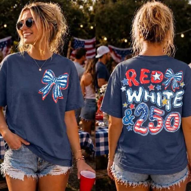 Personalized Patriotic Comfort Shirt 250th Anniversary Gift Back&Front Comfort Shirt fix GradoCreations