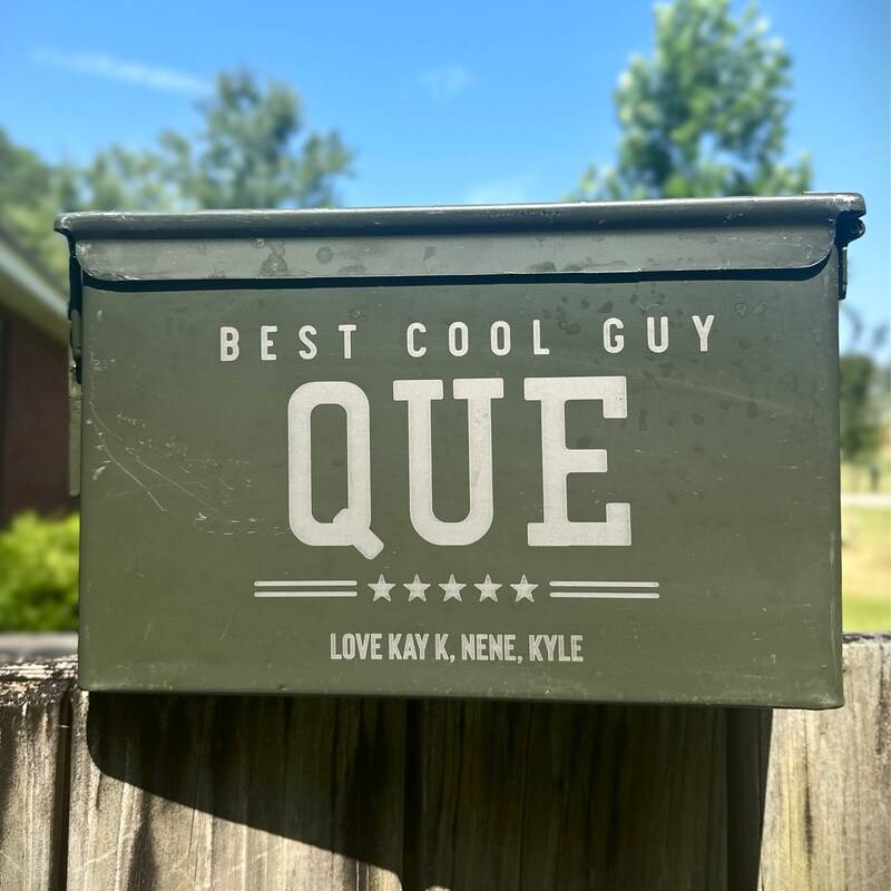 Personalized Military-Style Ammo Box Gift for Dad's Day HN590 - Ammo Box BCF fix GradoCreations