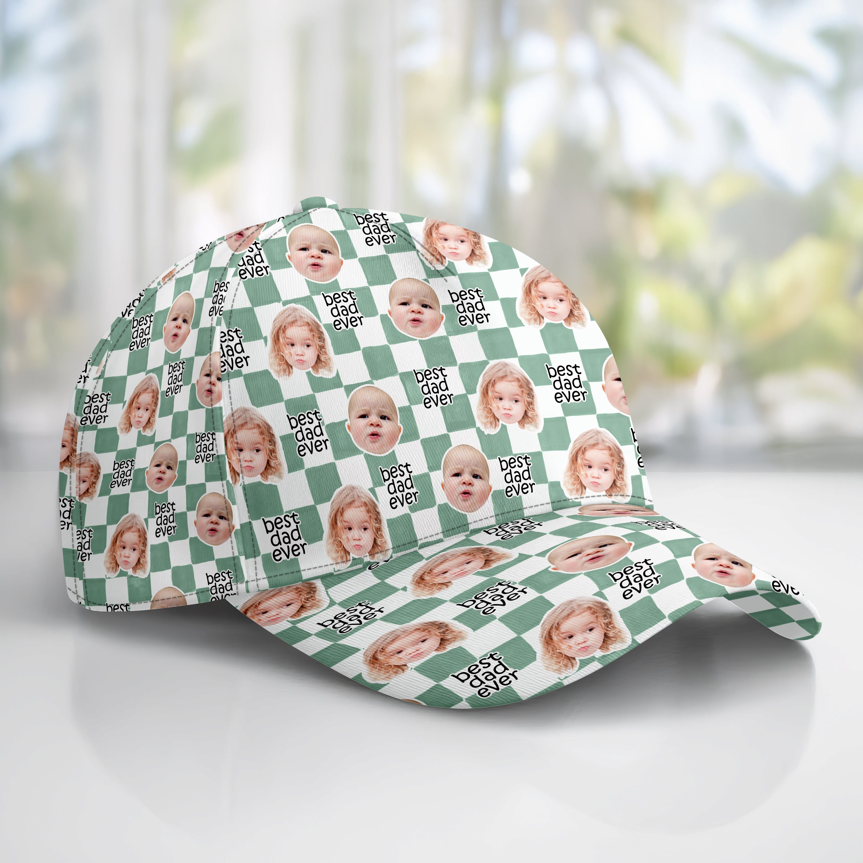 Personalized Classic Cap with Baby Face Photo Gift for Dad HN590 - AOP Cap GradoCreations
