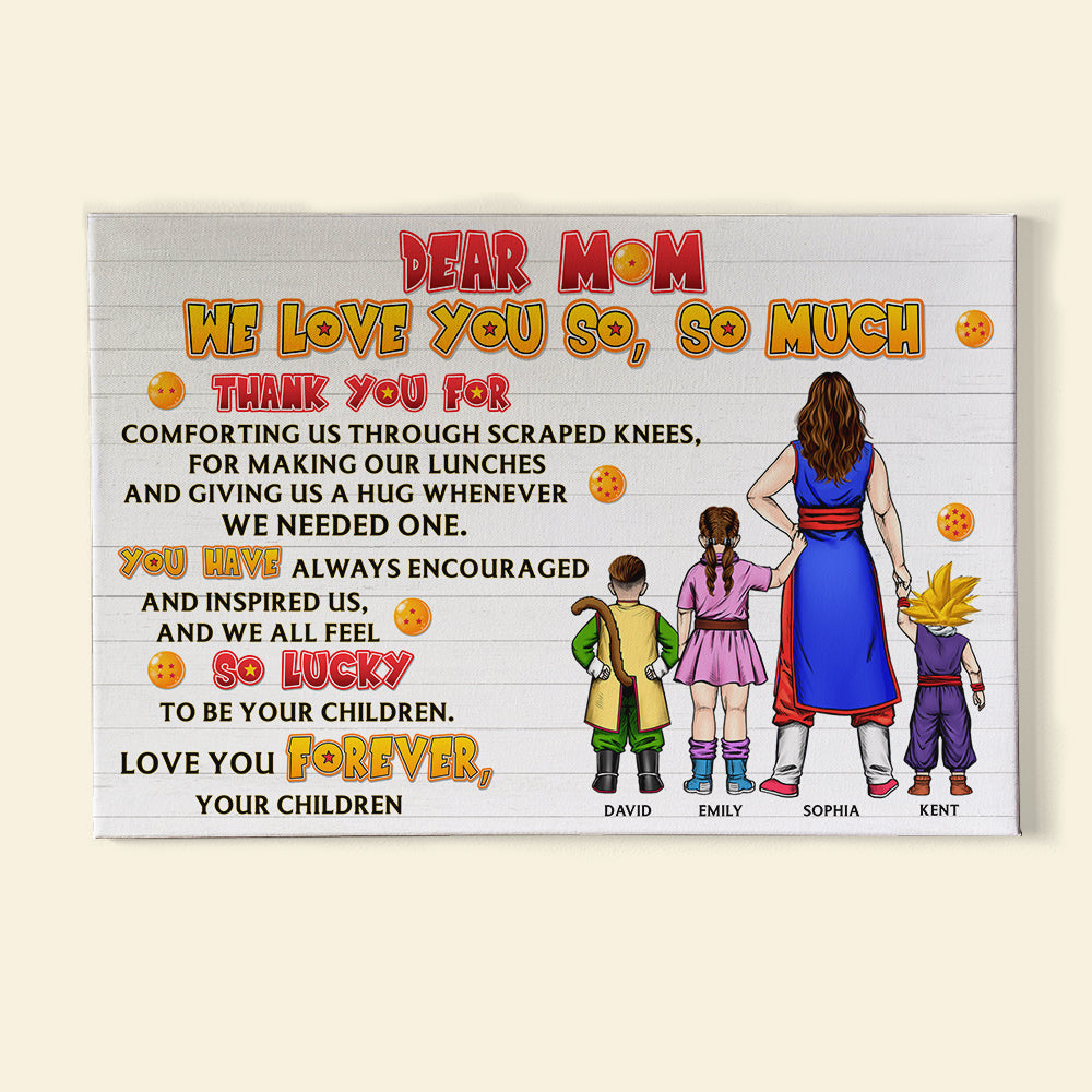 Personalized Canvas Poster for Mom Unique Home Decor Gift