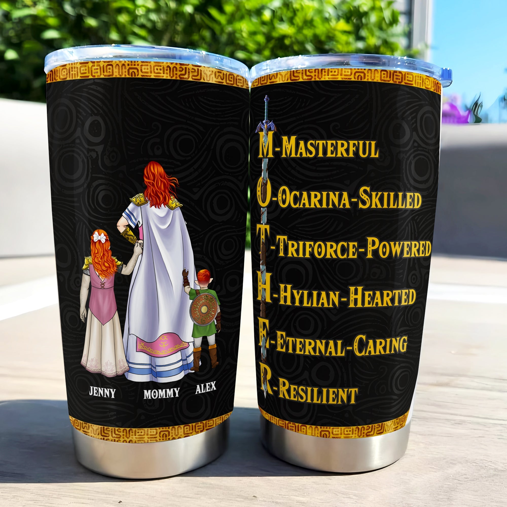 Personalized Zelda Mom Stainless Steel Tumbler Gift for Mother's Day