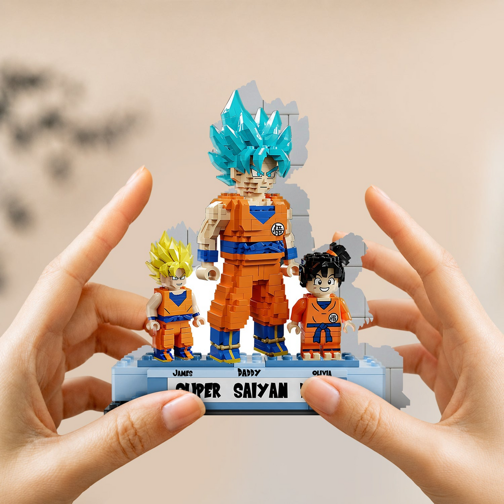 Personalized Super Saiyan Dad Acrylic Plaque Unique Gift