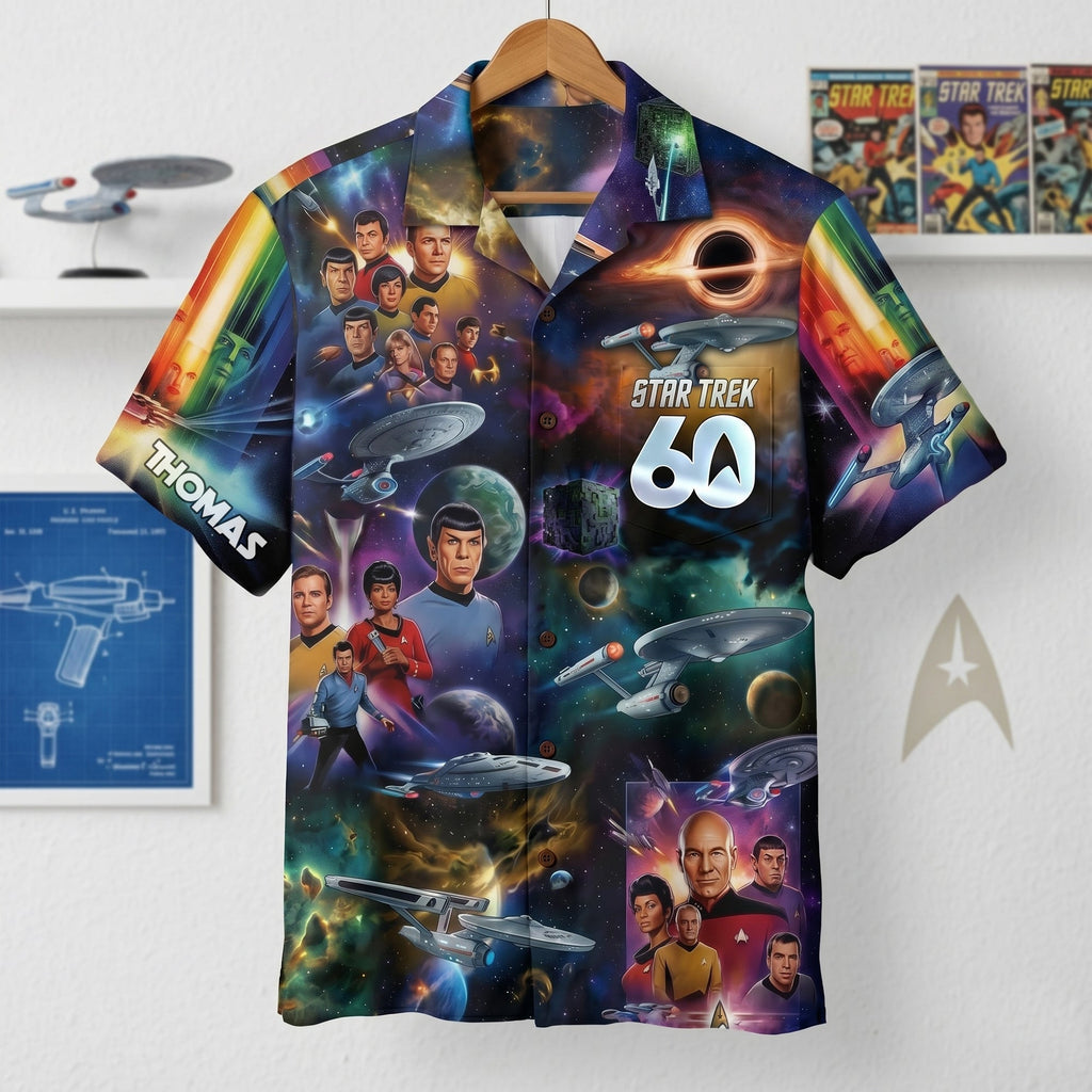 Personalized Cosmic Journey Hawaiian Shirt Gift for Him Hawaiian Shirt GradoCreations