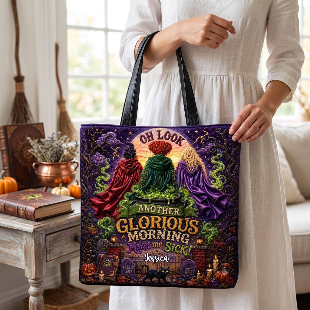 Personalized Glorious Morning Quilted Tote Bag for Movie Fans Quilted Tote Bag GradoCreations