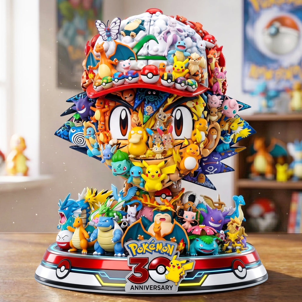 Personalized Pokémon 30th Anniversary Acrylic Plaque Gift for Fans