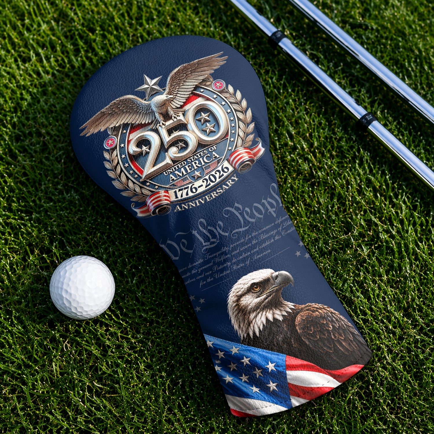 Personalized Golf Head Cover 250th Anniversary Golf Gift HN590 - Golf Head Cover GradoCreations
