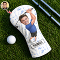 Personalized Funny Golfer Photo Golf Head Cover Unique Gift for Dad HN590 - Golf Head Cover GradoCreations