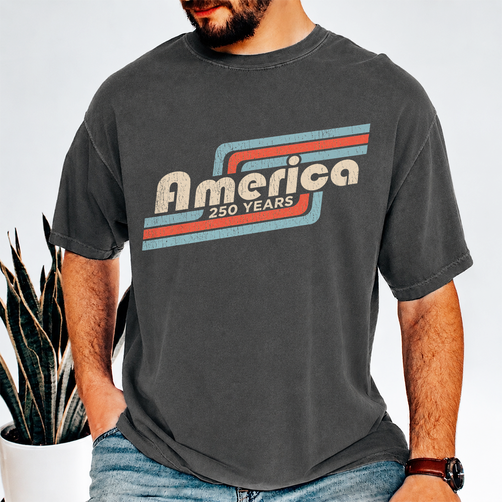 Personalized America 250 Years Comfort Shirt Gift for Dad Comfort Shirt GradoCreations