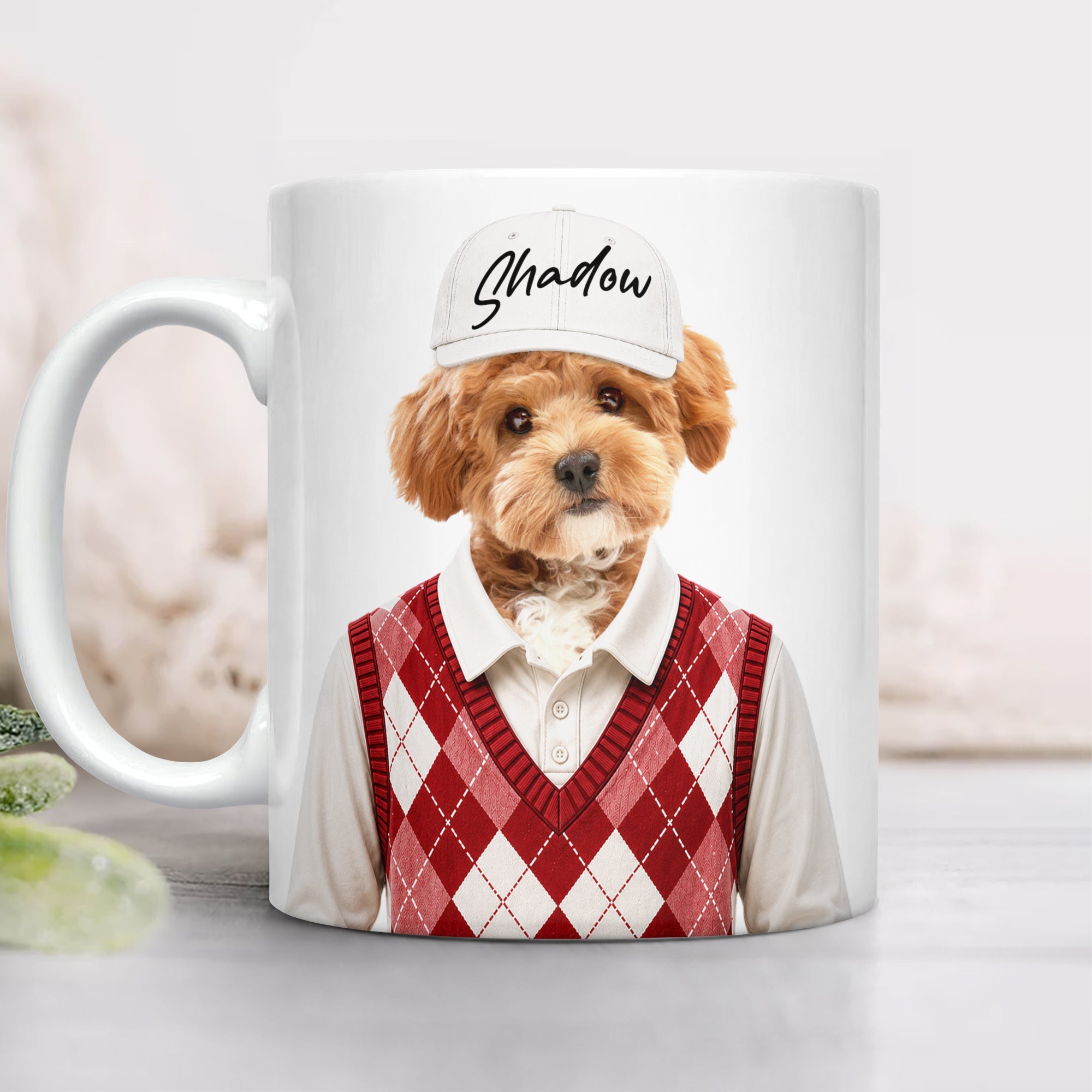 Personalized White Mug Custom Photo Gift for Dog Cat Lovers HN590 - mug GradoCreations