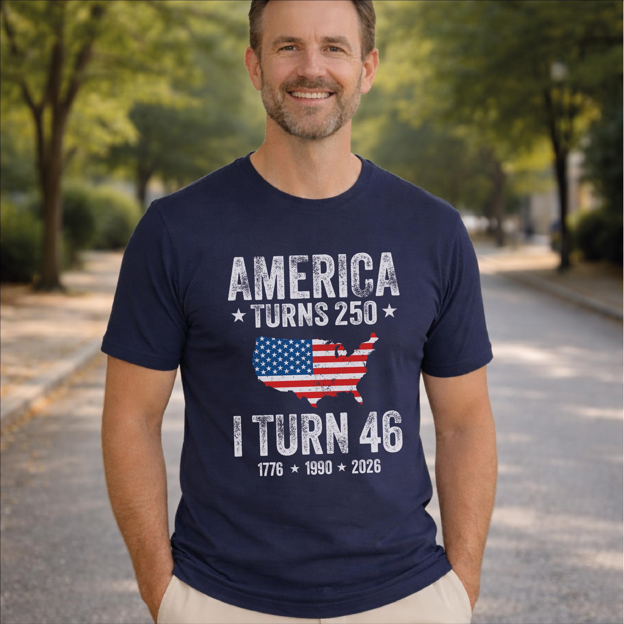 Custom USA Turns 250 T-Shirt Gift for 4th of July Celebration HN590 - Tshirt FIX GradoCreations