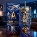 Personalized Star Trek 60th Anniversary Tumbler Gift for Movie Fans Tumbler GradoCreations