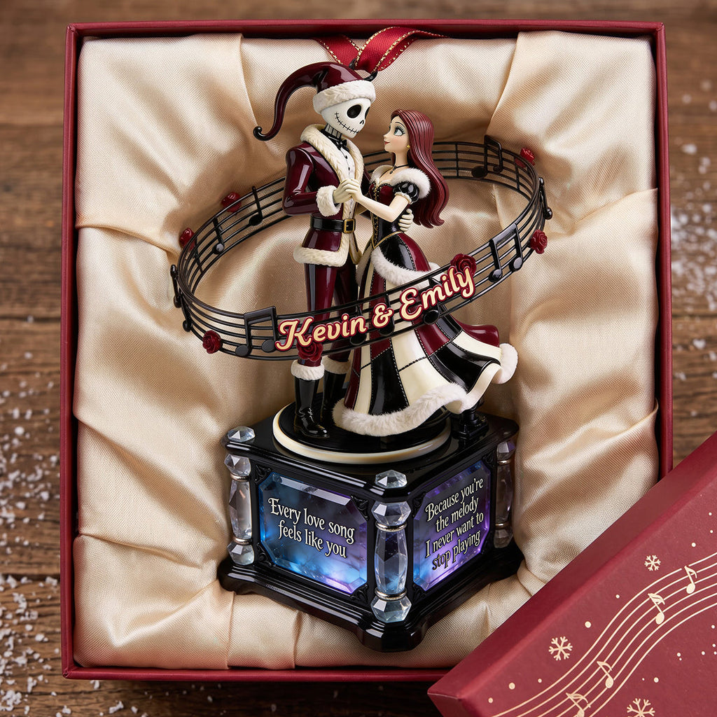 Personalized Christmas Acrylic Ornament for Couple Gift Ornament GradoCreations