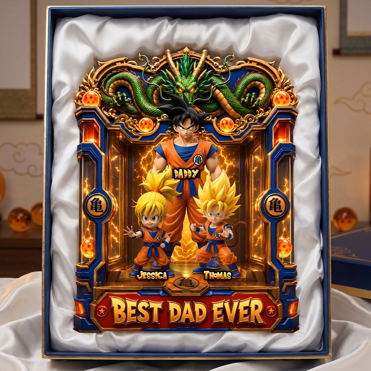 Personalized Acrylic Plaque Best Dad Ever Gift for Father's Day