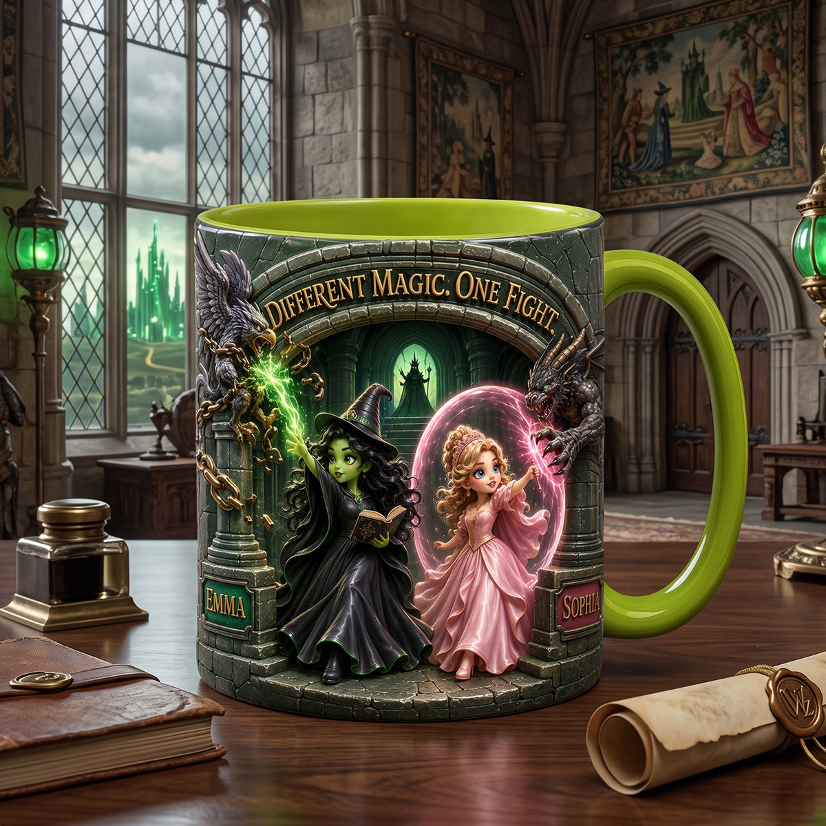 Personalized Witch Themed Coffee Mug Custom Name Gift for Friends Mug GradoCreations