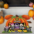 Personalized Pumpkin House Tufted Rug for Family Halloween Decor Tufted Rug GradoCreations