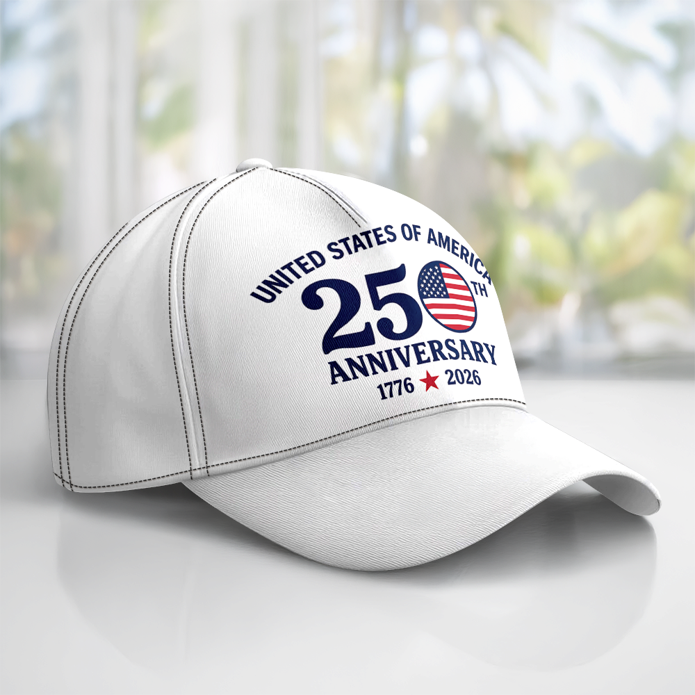 Personalized Patriotic USA AOP Cap Gift for Dad 250th Anniversary HN590 - AOP Cap GradoCreations