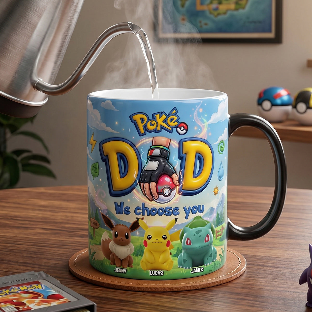 Personalized Color Changing Mug for Dad - Unique Gift for Movie Fans