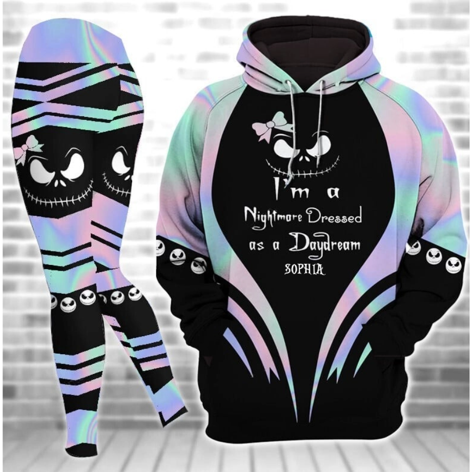 Personalized Hoodie and Leggings Set for Spooky Fans | Halloween & Christmas Gift