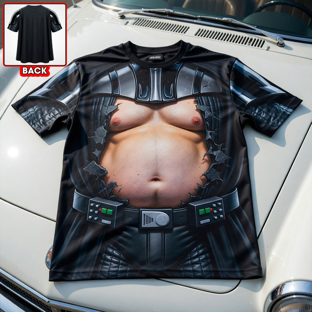 Custom Funny Muscle Costume Shirt for Men - Personalized Gift for Dad or Husband AOP Tshirt GradoCreations