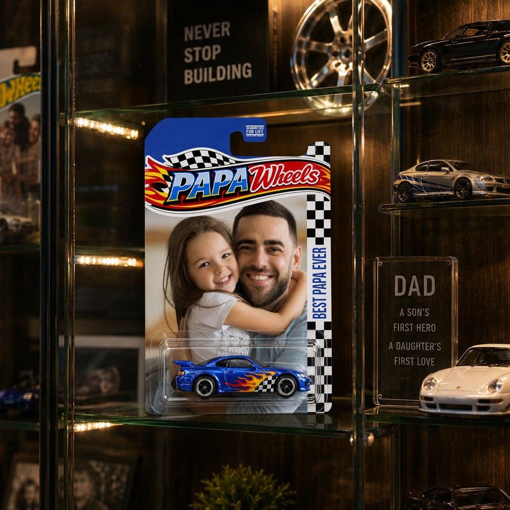 Personalized Photo Diecast Car Keepsake Gift for Dad HN590 - Hot Wheels GradoCreations