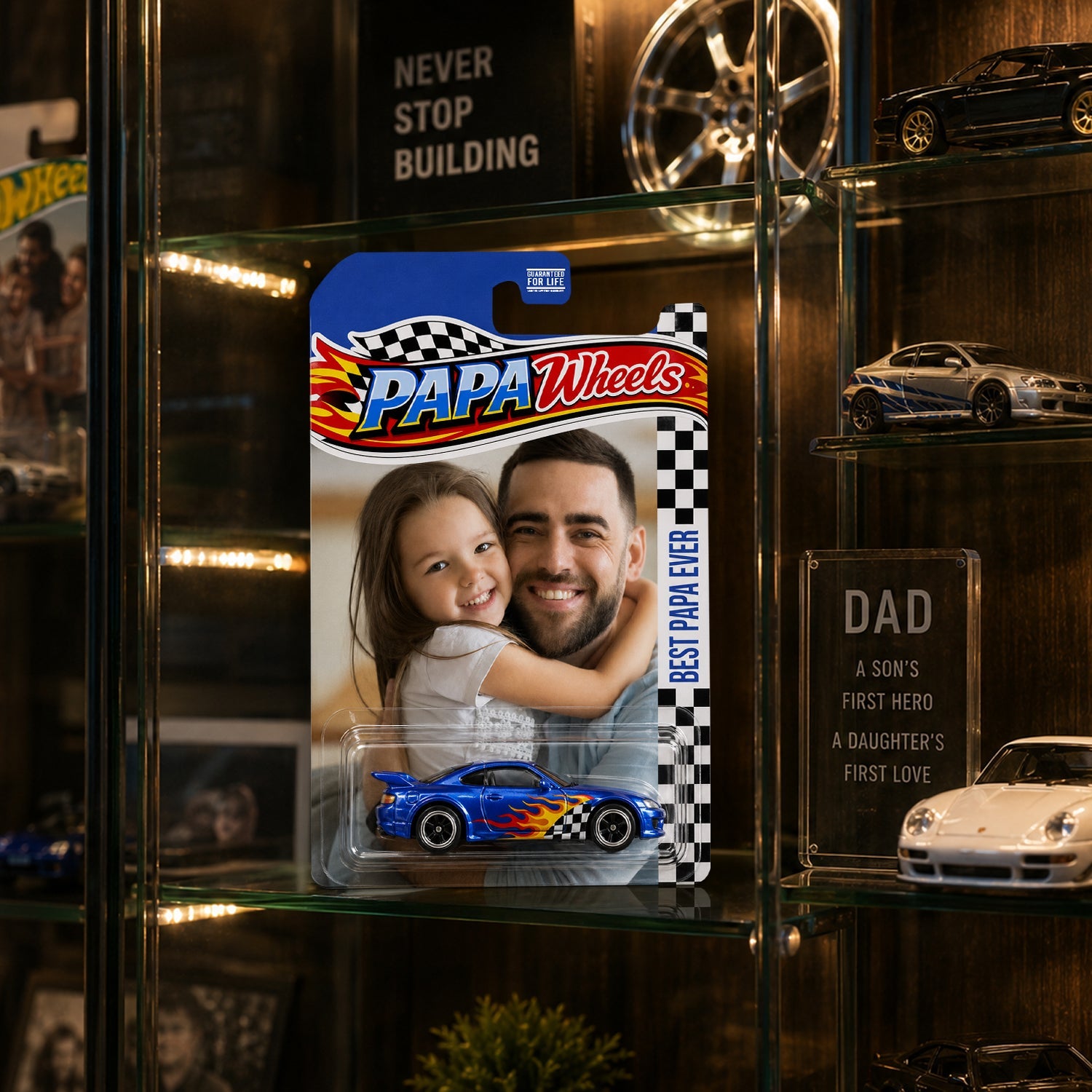 Personalized Photo Diecast Car Keepsake Gift for Dad HN590 - Hot Wheels GradoCreations