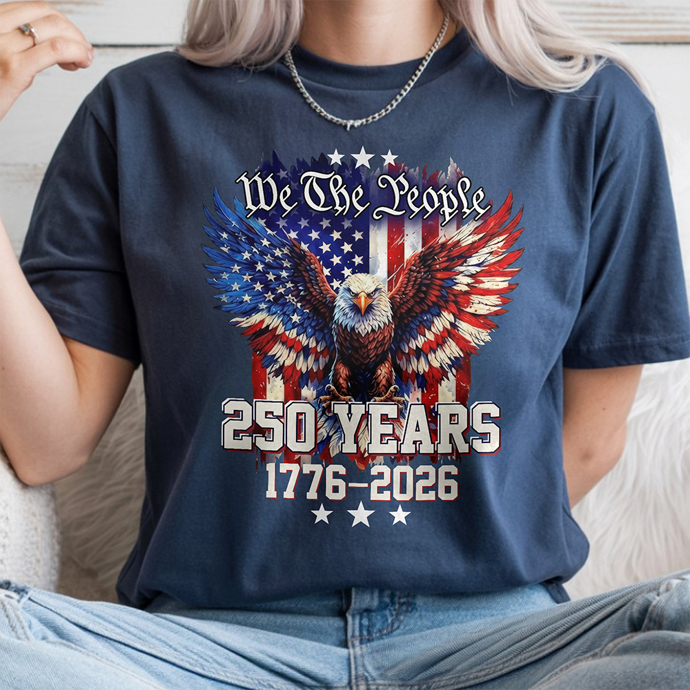 Personalized American Flag Comfort Shirt 250 Years Gift Comfort Shirt GradoCreations