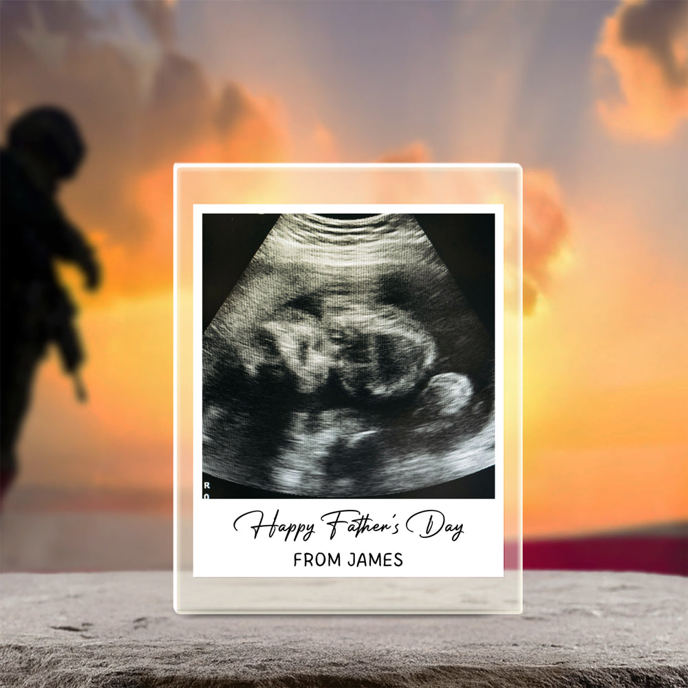 Personalized Acrylic Photo Plaque Custom Gift for Dad Father's Day Decoration HN590 - Acrylic Block Plaque GradoCreations
