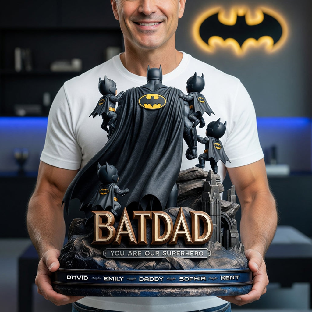 Personalized Acrylic Plaque Superhero Dad Custom Gift