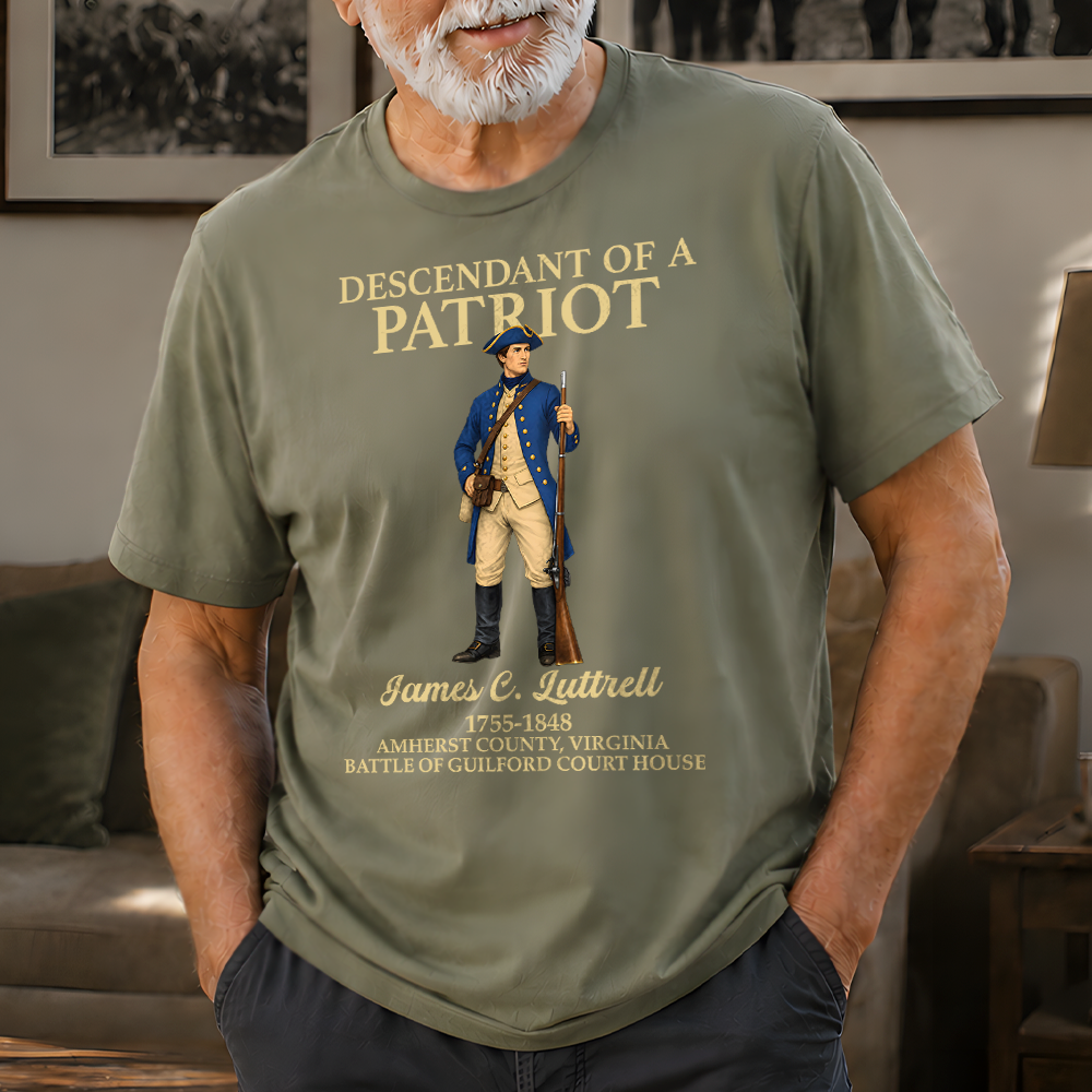 Personalized Comfort Shirt Custom Name Patriots Gift for Dad Comfort Shirt GradoCreations