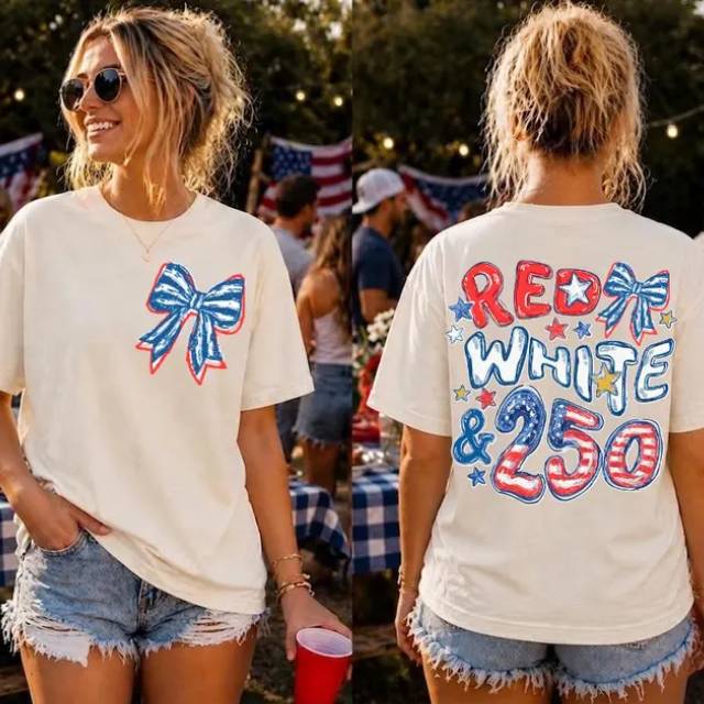 Personalized Patriotic Comfort Shirt 250th Anniversary Gift Back&Front Comfort Shirt fix GradoCreations