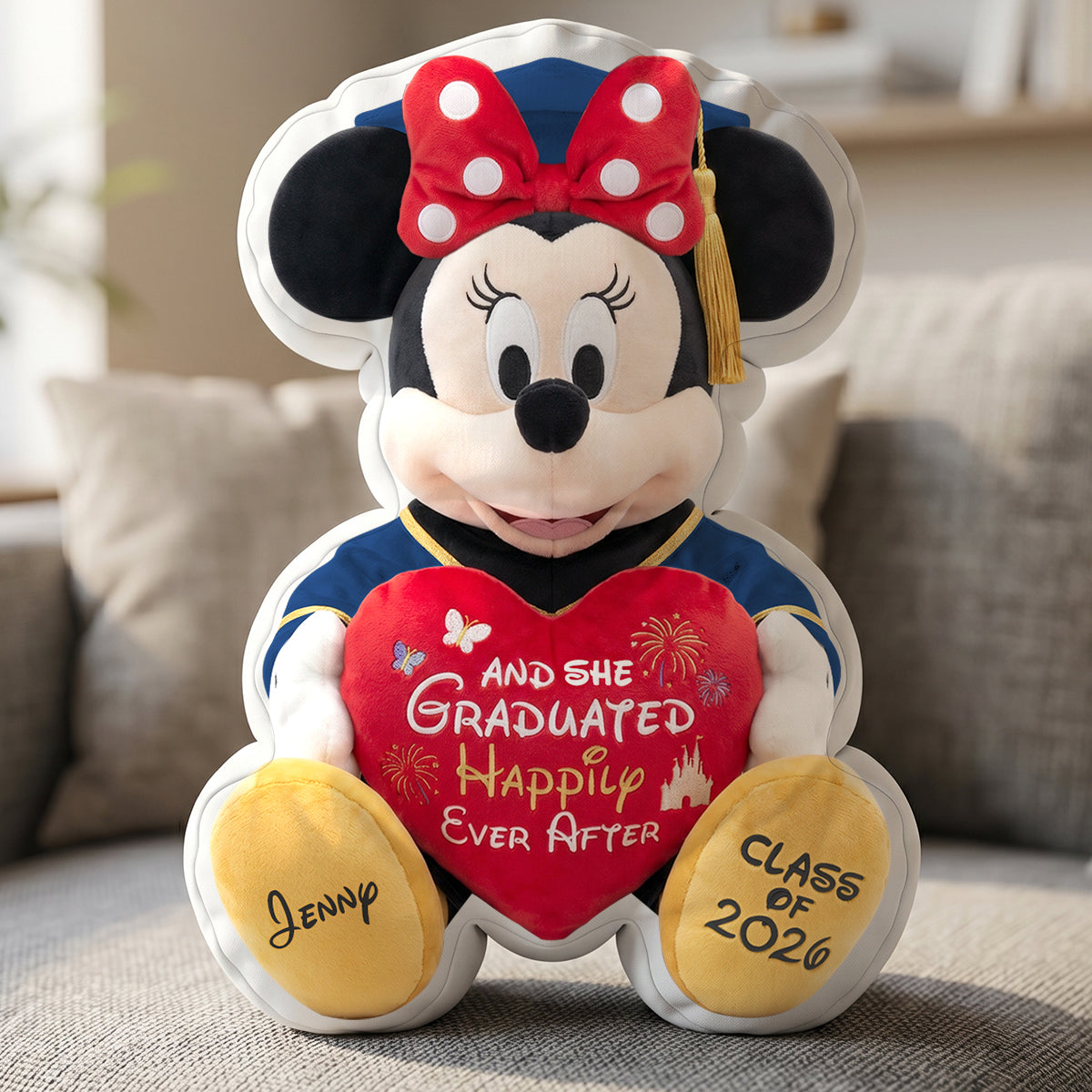 Personalized Graduation Pillow Class of 2026 Gift for Her