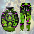 Personalized Spooky Hoodie and Sweatpants Set Gift for Halloween