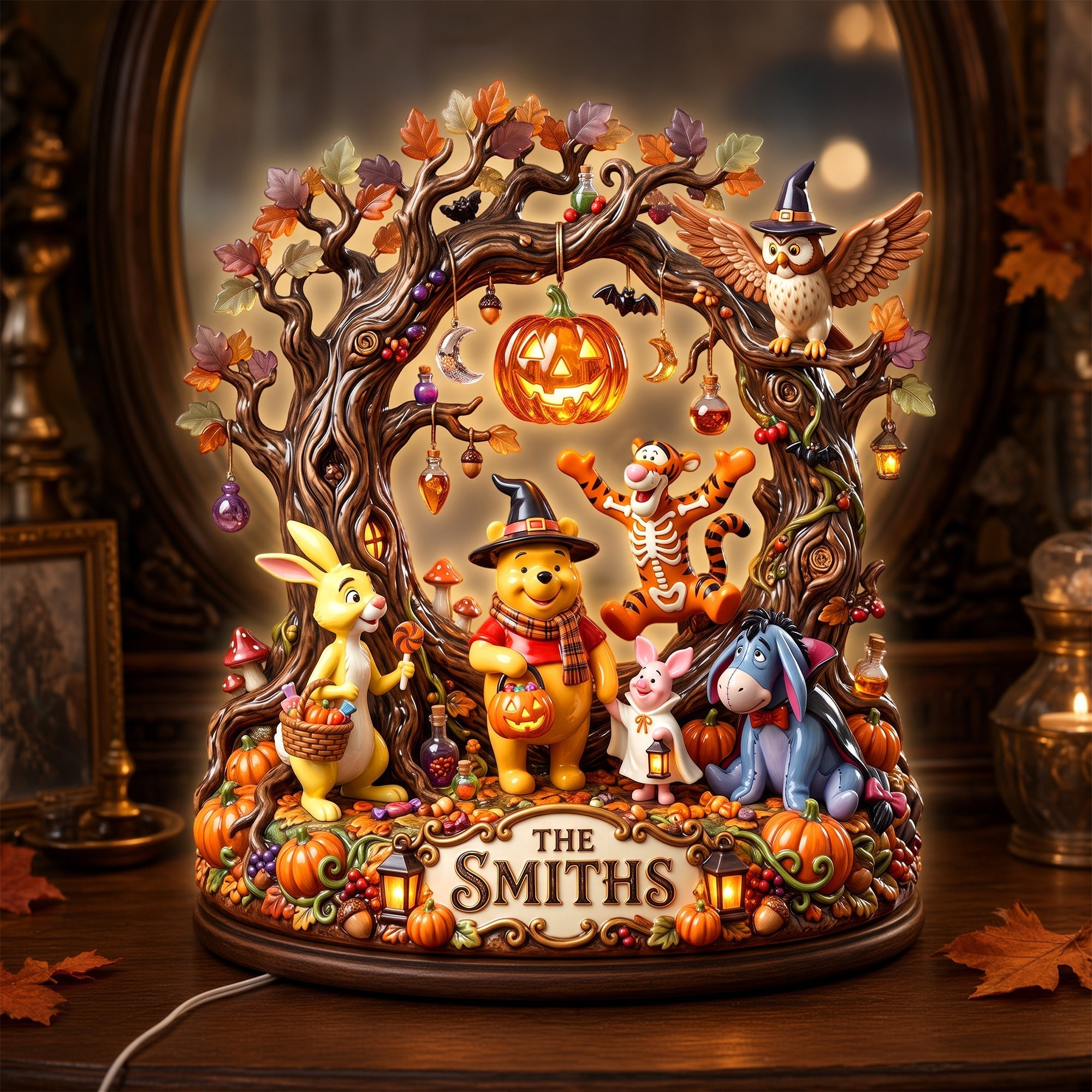Personalized Halloween Acrylic Light Box Gift for Family Acrylic Light Box GradoCreations