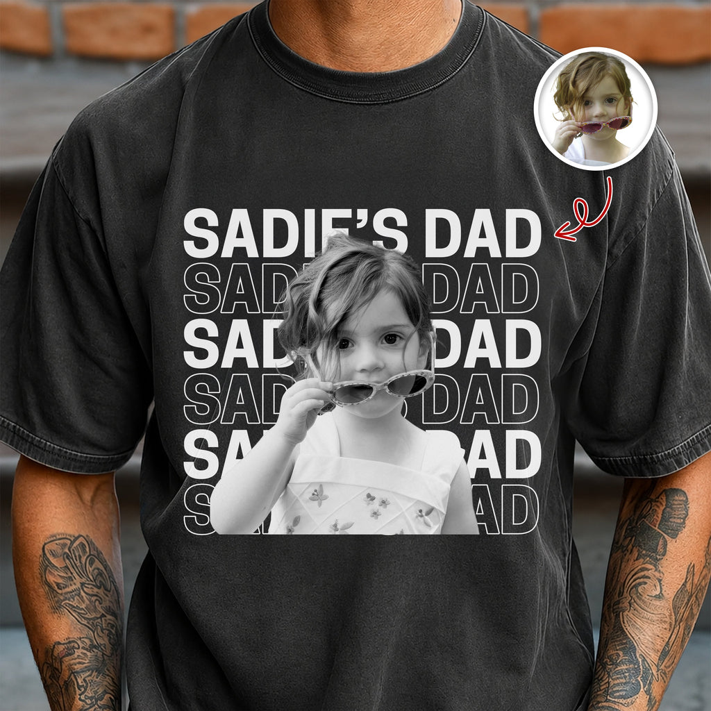 Personalized Vintage Photo Comfort Shirt Gift for Mom/Dad Comfort Shirt GradoCreations